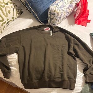 Madewell Men's Dark Green Crewneck Sweater